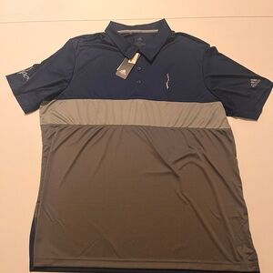 🏌️‍♂️ Adidas Golf x Local Polo 2XL – Blue/Gray UPF 50 ☀️ NWT